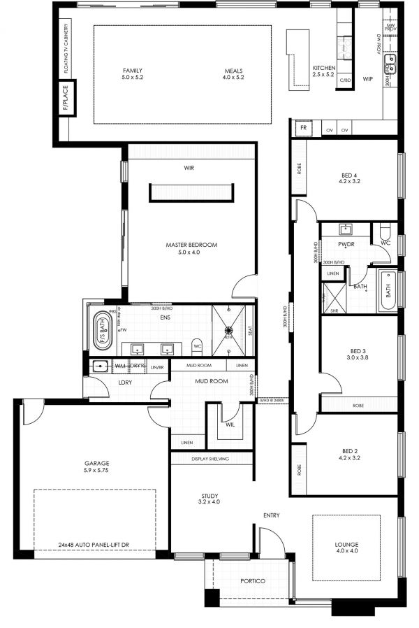 Valleta Display Home Floorplan